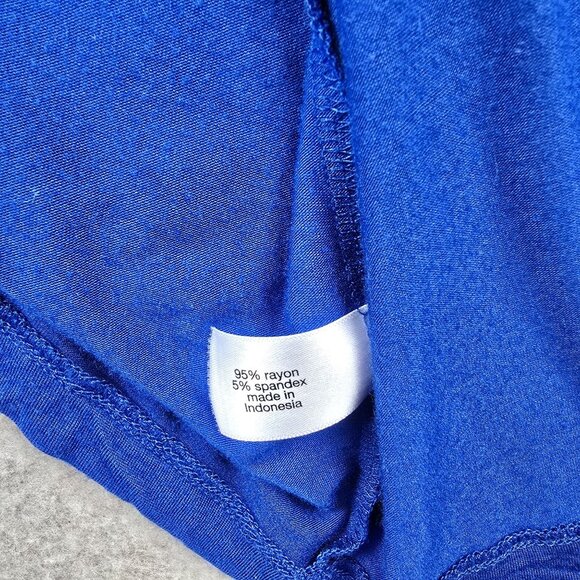 Lane Bryant Womens Open Cardigan Blue Plus Size 26/28 Lightweight Stretch Rayon - Picture 4 of 7